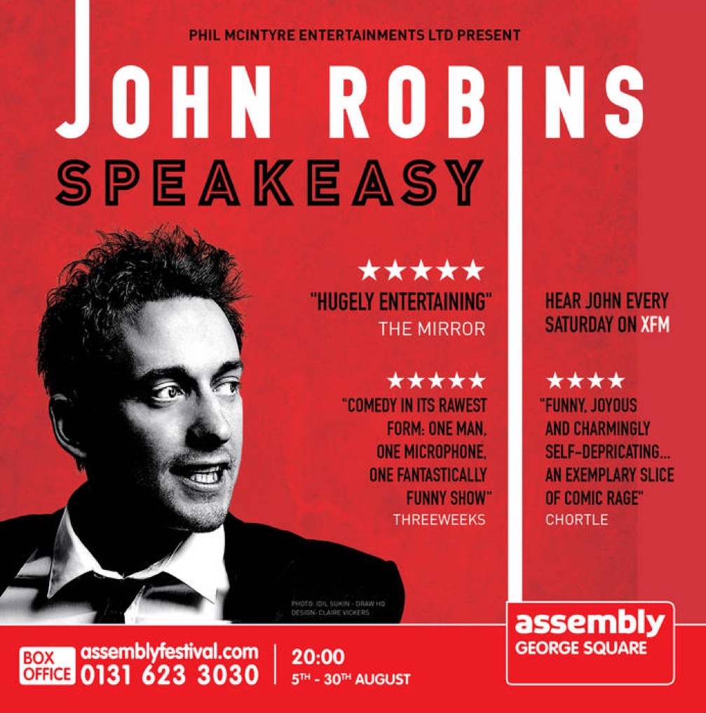 An audio recording of my 2015 Edinburgh show ‘Speakeasy’ is now available on Bandcamp